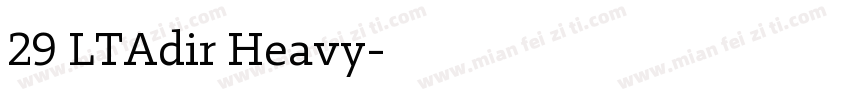 29 LTAdir Heavy字体转换